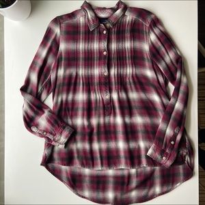 Flannel American Eagle Top
